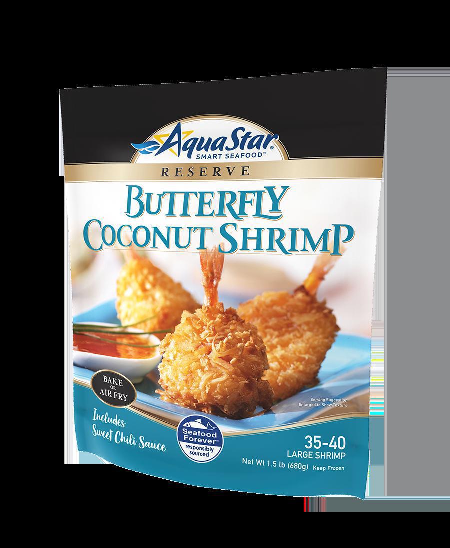 Coconut Breaded Butterfly  Shrimp