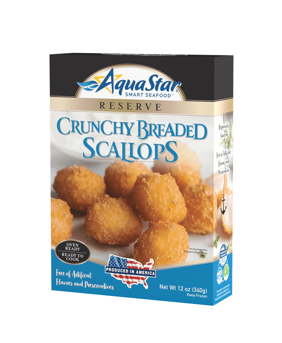 Breaded Scallops 2.5 Lb