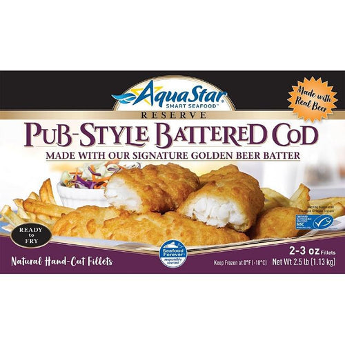 Battered Cod Fish 2.5 Lbs